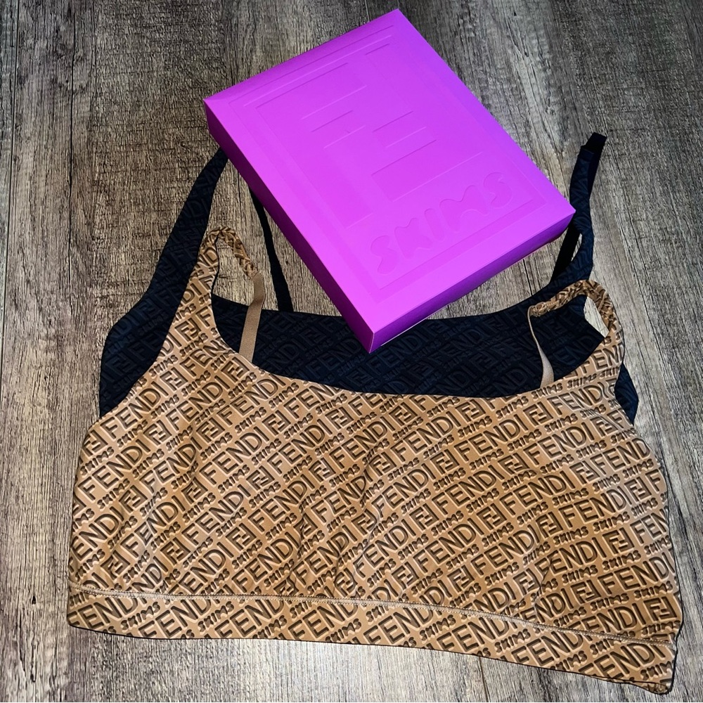 NEW✨Fendi x Skims Scoop Bralette Set